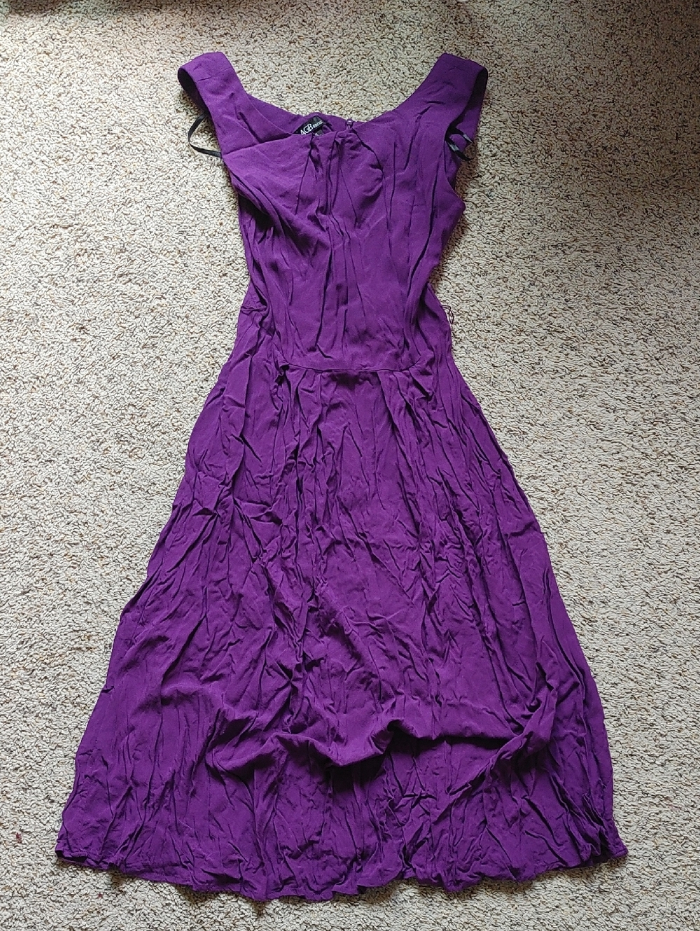 AGB Purple Sleeveless Maxi Dress